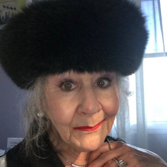 Fur hat, genuine leather top and fur - Picture 1 of 5